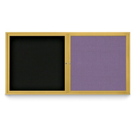 United Visual Products Corkboard, Deep Burgundy/Satin, 48"x36" UV431HPLUS-SATIN-DBURGU